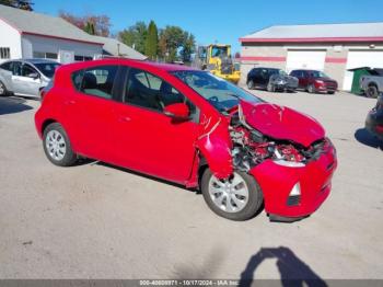  Salvage Toyota Prius c