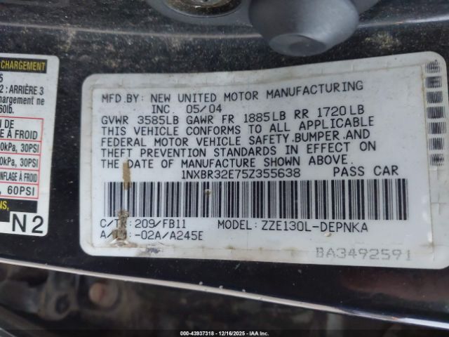 Toyota Corolla Le Image 7