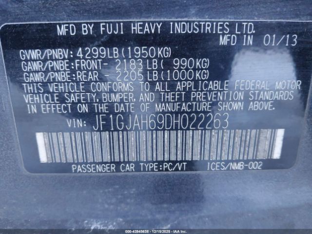 Subaru Impreza 2.0i Limited Image 13