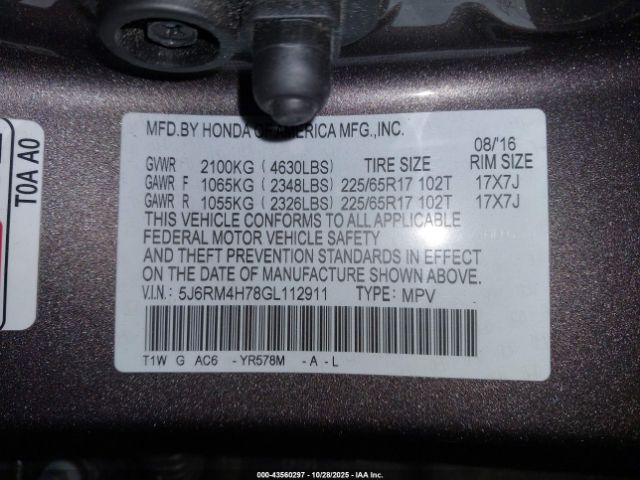 Honda CR-V Ex-l Image 14