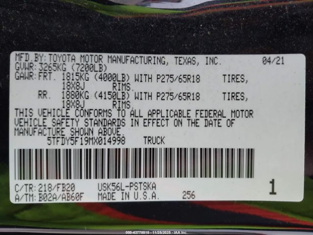 Toyota Tundra Sr5 Image 15