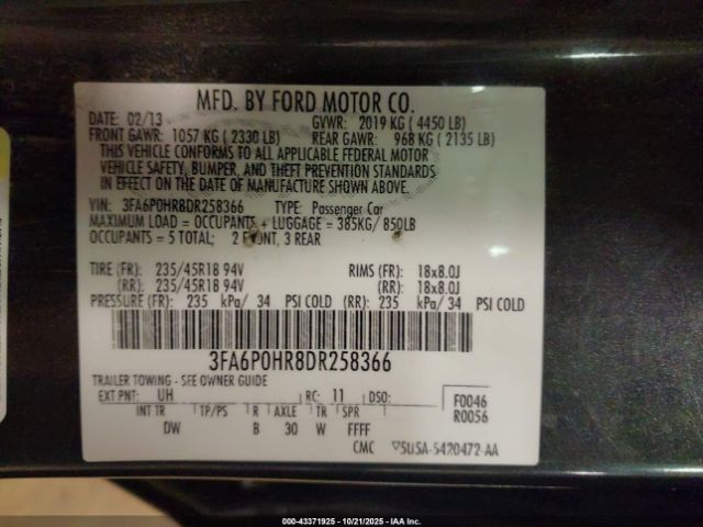 Ford Fusion Se Image 4