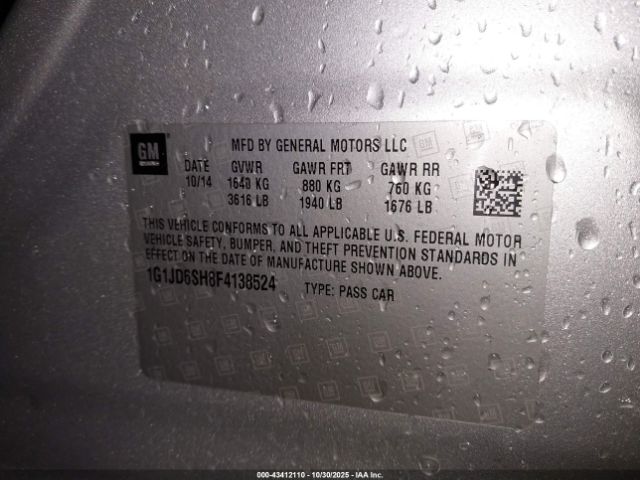 Chevrolet Sonic Lt Manual Image 6