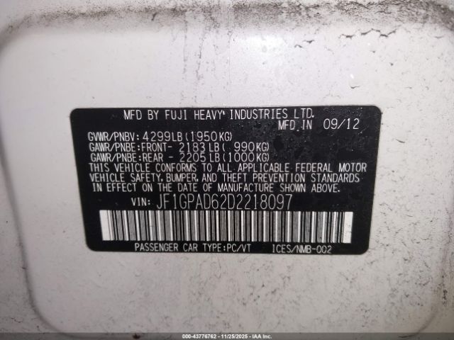 Subaru Impreza 2.0i Premium Image 2